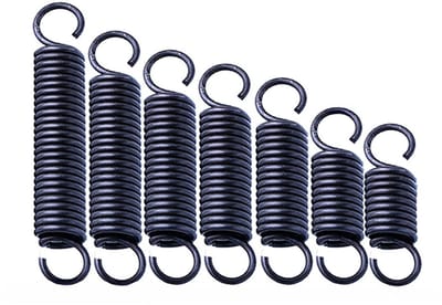 Trekveren met Haken - Verenstaal Spiraal - Apparaten Reparatie - Uniforme Spoed - 5 Stuks 1x9mm - Metaal