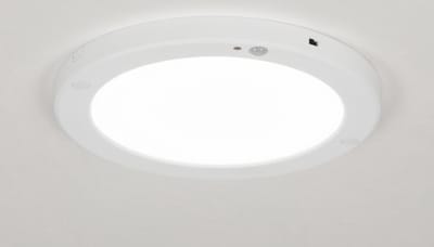 Lumidora Plafondlamp 72742 - Plafonniere - PANEL - Ingebouwd LED - 18.0 Watt - 1400 Lumen - 3000 Kelvin - Wit - Kunststof - Met Sensor - ⌀ 22 cm