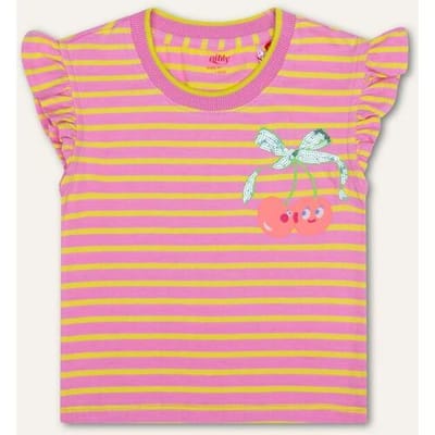Oilily Tweety T-Shirt- maat104/4yr Fuchsia Roze