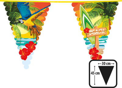 Boland - PE reuzenvlaggenlijn 'Beach' - Tropisch - Hawaii - Themafeest - Tuinfeest