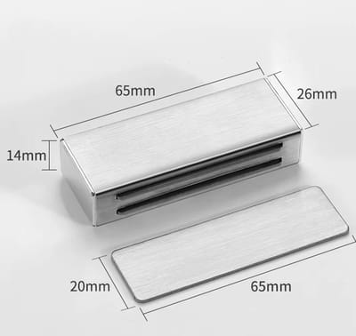 Actie4you® - Zelfklevende magnetische deuringang - Magnetische sluiting kast - Geschikt voor sterke magneten - Geen gaten boren nodig - Magneten die op kastdeuren kunnen worden geplakt – Deurmagneten - 6,5 cm – 1 STUK – Zilver