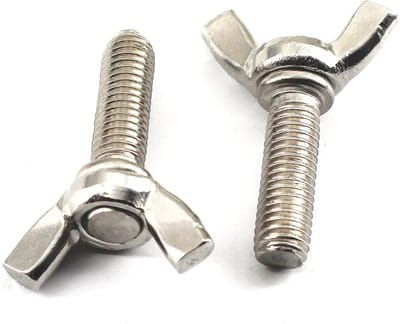 Dailygoods- Vlinder Moeren Set 20 Stuks - M6 Vleugelmoeren - M6x25 Bouten - Roestvrij Staal - Duurzaam en Corrosiebestendig - Eenvoudig te Installeren