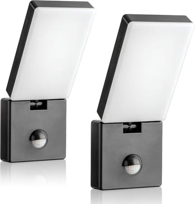 Buitenlamp met sensor dag en nacht - Wandlamp met bewegingsdetectie - Op zonne energie - Tuinverlichting