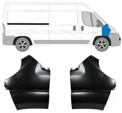 Voorste spatbord voor Peugeot Boxer 2006-2014 / Links + Rechts / Set
