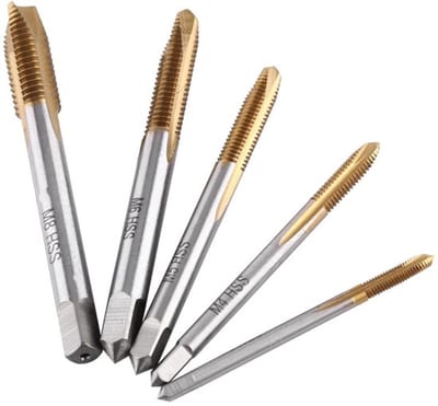 Dailygoody - Coated Metrische Draad Machine Kranen Set - 5 stuks