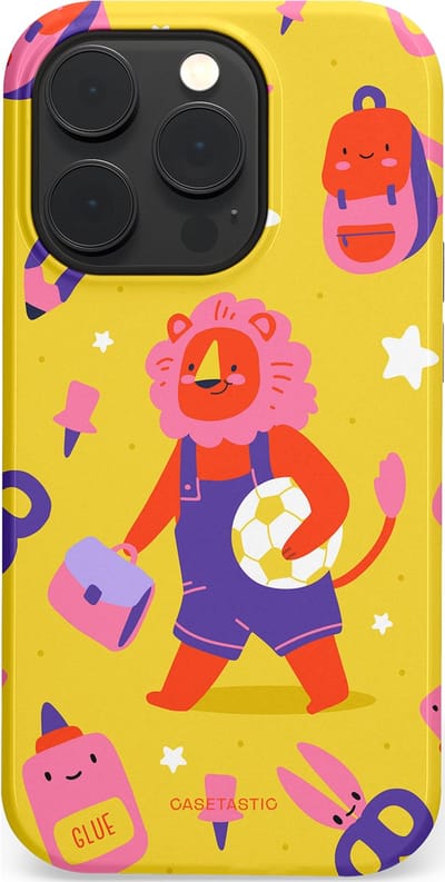 Casetastic hoesje geschikt voor Apple iPhone 14 Pro - MagSafe - Dubbellaagse bescherming - Krachtige lessen - Fashion Case - Goud Koraal