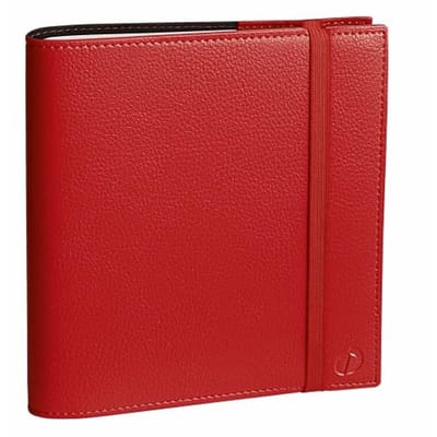 Kalender Time & Life Medium 2024 - Weekoverzicht en Elastiek - 16 x 16 cm - Vertelrood