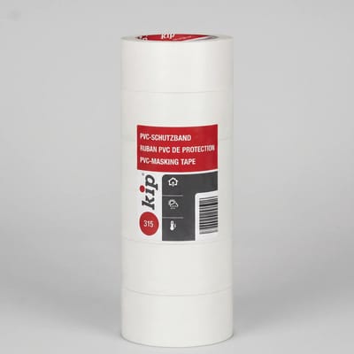 315 Kip PVC-masking tape - Sterke hechting - Makkelijk afscheurbaar - Geschikt voor binnen en buiten gebruik - wit - 50 mm