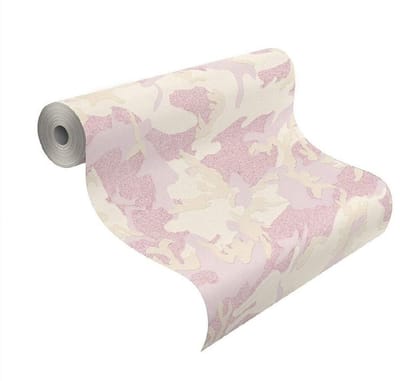 Camouflageprint legerprint behang rose glitter 492569