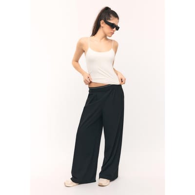 Stradivarius Basic T-shirt met bandjes  Ecru XS