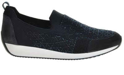 Ara Loafer Blauw Glitter maat 35