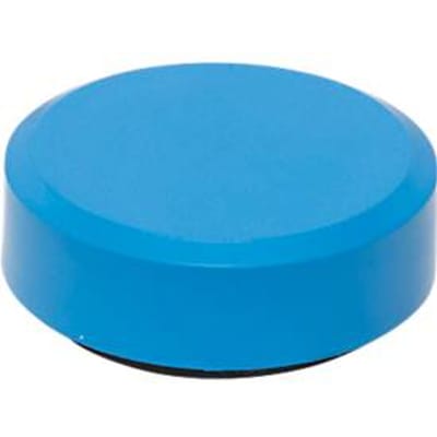 MAULmagneet MAULpro Recycling, rond, met facetrand, kleefkracht tot 0,6 kg, Ø 29 mm, 85% gerecycled kunststof gecoat, blauw, 20 st.