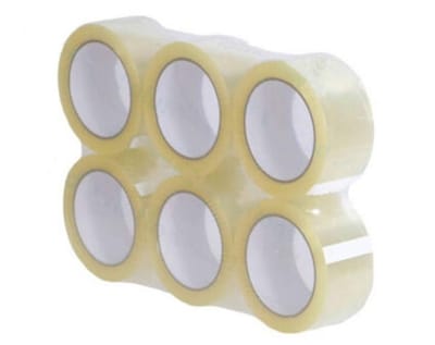 WE-PACK Verpakkingstape - Transparant - PP Plakband - 50mmx66m - 6 rollen dozen tape