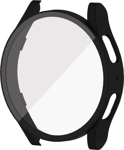 Watch case screenprotector - hoesje - gehard glas - geschikt voor Samsung Galaxy Watch 5 (40 mm) - zwart