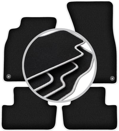 CARLUX-SILVER automatten voor: Audi A4 B8 sedan, stationwagen, avant, allroad (2007-2015)