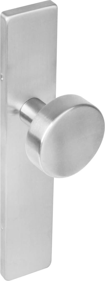 Intersteel Knop op rechthoekig schild blind rvs geborsteld