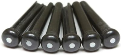 Graph Tech PP-2142-00 Brugpennen met Pareloer Inleg - Set van 6, Zwart