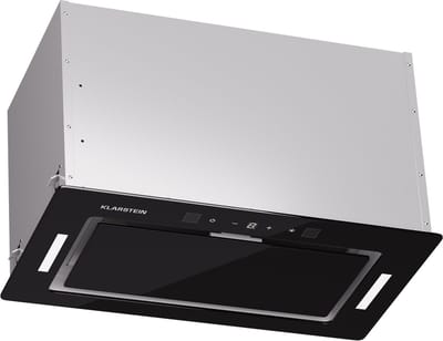 Klarstein Kookplaat afzuigkap, afzuiging/recirculatie afzuigkap, Dunstabzug met Filter, LED verlichting & Touch bedieningspaneel, afzuigkap met 466 m³/h Luftstrom, Effizienter rvs Dunstabzug - 75 cm - voor Keuken - Timer - Kookveld