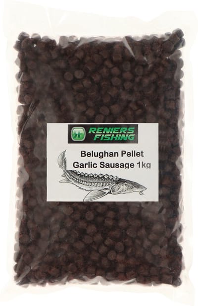 Reniers Fishing Belughan Pellet 9mm - 1 Kilo - Smaak : Garlic Sausage