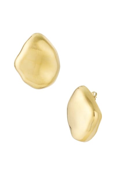 Bijoutheek Oorknoppen Abstract Geborsteld Goud