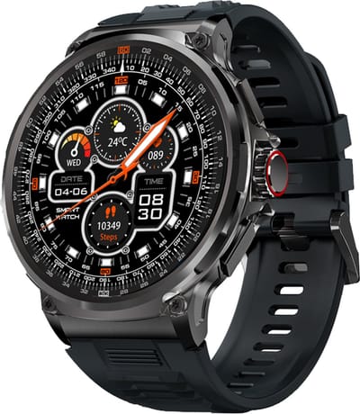 WizBay Premium Select® Sport Smartwatch 1.85 inch - Bluetooth Bellen - Hartslag en Zuurstofmeting - Slaapmonitor - 100+ Sportmodi - IP67 - Zwarte Kast - Zwarte TPU Band