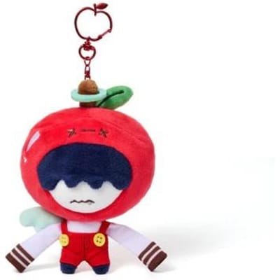 TXT - [Hé! APPUL] PPULBATU OFFICIEEL MD Pluche Sleutelhanger (Apple Vers.) HUENINGKAI red