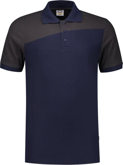 Tricorp Poloshirt Bicolor Naden 202006 Ink / Donkergrijs - Maat 3XL