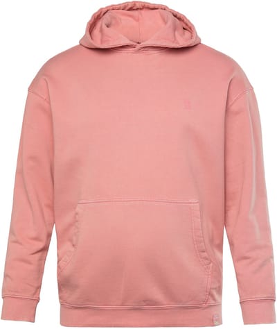 STHUGE - Heren - Hoodie capuchon vintage look print op de achterkant - Donkerroze - Maat L