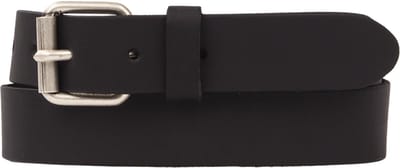 Petrol Industries Riem Heren - Broekriem - Verstelbaar - Leer - Zwart - 85 cm - S