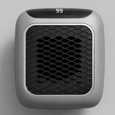 500W slimme keramische ventilatorkachel-elektrische kachel met stopcontact-mini elektrische ventilatorkachel met afstandsbediening voor slaapkamer-kantoor en woonkamer-Draagbaar