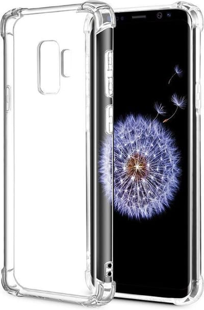Shock proof Hoesje Geschikt voor: Samsung Galaxy S9 - Anti Shock Silicone Bumper - Transparant