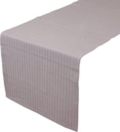 Pinstripe Tafelloper zilver grijs 50x140cm