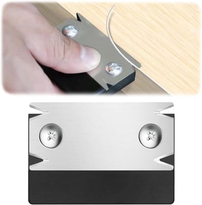 Kantenhobel voor Hout en PVC met Antislip Handvat - Ideaal voor Precisie Bewerking van Furnier en Randafwerking