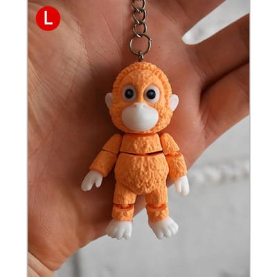 Bescherm Stoot De Aap Rode Orang-oetan Sleutelhanger Hangende Bokser Aap Charmante Tas Hanger Sleutelhanger Huisdecoratie Ornament
