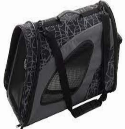 Draagtas PetsFirst - kleine Honden - Alle Kattenrassen - Donkergrijs - 54 cm L - 27 cm B - 30 cm H