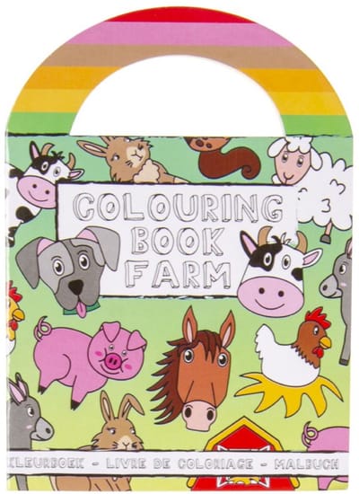 Duckiez Kleurboekje Met stickers Boerderijdieren - 48 stuks