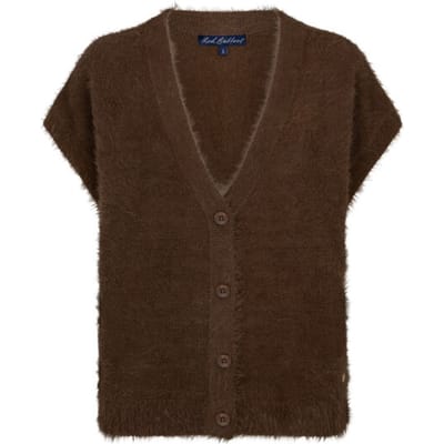 Red Button Rb sleeveless fuzzy praline