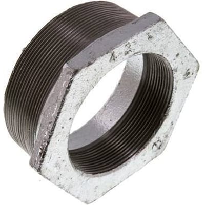 R 4'' x Rp 3'' M/F Verzinkt Gietijzeren Verloopring 25 Bar - FL2S-MF-IZ-400R-300R