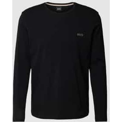 Shirt met lange mouwen en labelstitching, model 'Mix&Match'
