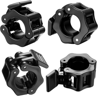 Set van 4 Dumbbell Klemmen, 30 mm Barbell Clips, Snelsluiting voor Gewichtheffen, Fitness en Training Accessoires