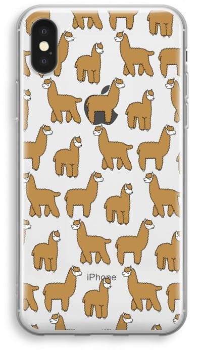 Case Company® - Hoesje geschikt voor iPhone XS hoesje - Alpacas - Soft Cover Telefoonhoesje - Bescherming aan alle Kanten en Schermrand