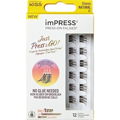 KISS imPRESS Press-On Falsies Classy Natural Single Pack Kunstwimpers Dames