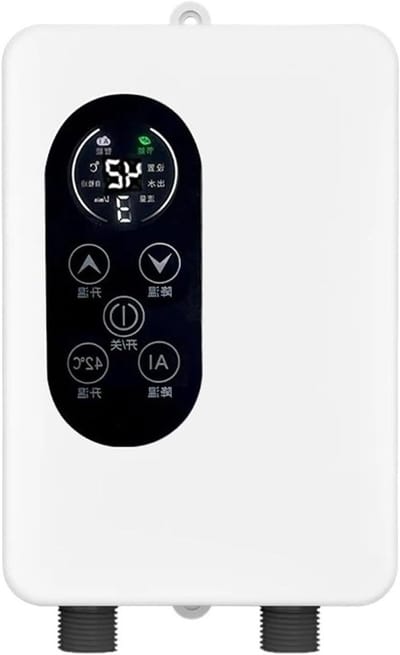 Doorstroomverwarmer - Elektrische Boiler - Direct Warm Water - Slimme Thermostaat - 5500W - Wit