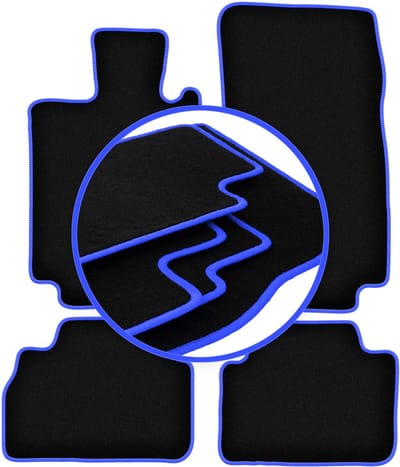 CARLUX-BLUE automatten voor: Mercedes S W220 sedan kort (1998-2005)