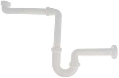 Teakea - Sifon Ruimtebesparend Wit met Geurafsluiting - Compacte Afvoer voor Fontein of Wastafel