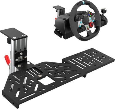 STARTS Tischhalterung Sim Racing Wiel Stand Simulator Cockpit Wiel Stand Racing Lenkung Schalthebelhalterung voor Logitech G25 G27 G29 G920 G923 Thrustmaster T248 T300 T-GT T500 T818 Rennräder
