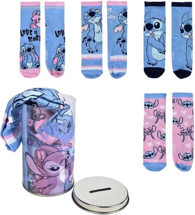 Stitch en Angel Sokken in Spaarpot Meisjes