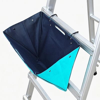Heavy-duty gereedschapstas voor ladders van Oxford stof met elastische band en meerdere zakken voor trapladders en verlengingsladders