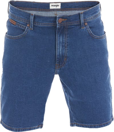 Wrangler Heren Short Texas Stretch Shorts regular/straight Blauw W 30 Volwassenen Korte Jeans Broek Bermuda