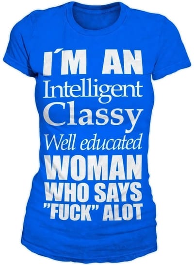 Hybris Een intelligent, stijlvol T-shirt voor dames in meisjesachtige stijl, blauw
